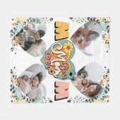Beste Moeder Ooit Multi Hart vorm Foto Fleece Blan (Voorkant (Horizontaal))