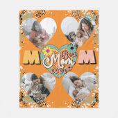 Beste Moeder Ooit Multi Hart vorm Foto Fleece Blan (Voorkant)