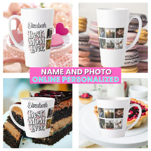 Beste Moeder Ooit Naam & Foto Collage Moederdag Latte Mok