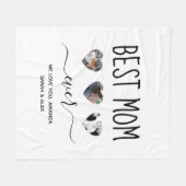 Beste moeder ooit, op maat gemaakte foto Moederdag Fleece Deken (Voorkant (Horizontaal))