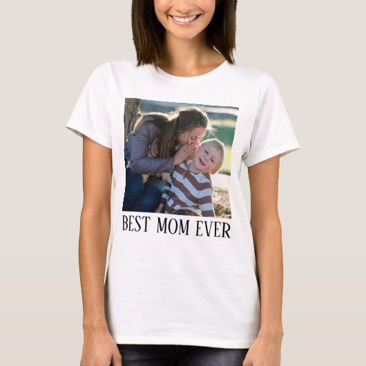 Beste moeder ooit, op maat gemaakte fotot-shirt, T T-shirt (Voorkant)