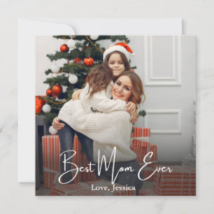 Beste Moeder Ooit Persoonlijke Foto Feestdagenkaart
