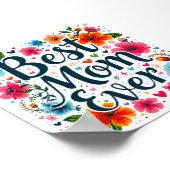 Beste moeder ooit poster (Hoek)