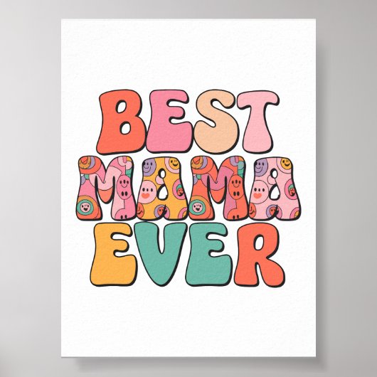 Beste moeder ooit poster (Voorkant)