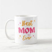 Beste Moeder ooit Print Moderne Witte Mok (Links)