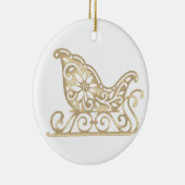 "Beste moeder ooit" rendier Keramisch Ornament (Rechts)