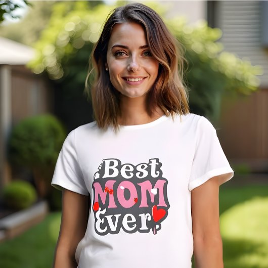 Beste moeder ooit - Retro-geïnspireerde Moederdag T-shirt