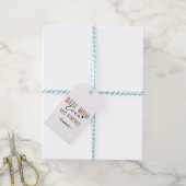 Beste Moeder Ooit Retro Schrift Groovy Moederdag Cadeaulabel (Met Touw)