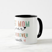 Beste Moeder ooit Retro Script Groovy Moederdag Mok (Voorkant rechts)
