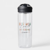 Beste Moeder ooit Retro Script Groovy Moederdag Waterfles (Voorkant)