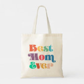 Beste moeder ooit retro script Moederdag Tote Bag (Achterkant)