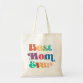 Beste moeder ooit retro script Moederdag Tote Bag (Voorkant)