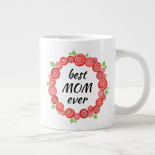 Beste moeder ooit rode rozen moederdag koffie mok