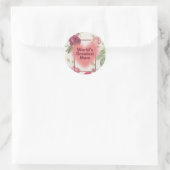 Beste moeder ooit ronde sticker (Tas)