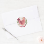 Beste moeder ooit ronde sticker (Envelop)