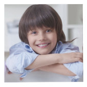 BESTE MOEDER OOIT roze bloemencollage Kubus (Voorkant)