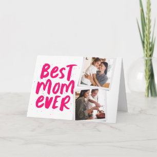 Beste moeder ooit roze foto Moederdag kaart