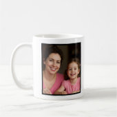 Beste Moeder Ooit Roze Schrift 1 Foto Aandenken Koffiemok (Links)