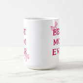 Beste Moeder Ooit Roze Strik Minimal Moederdag Ges Koffiemok (Center)