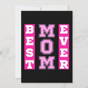 Beste Moeder Ooit Roze Typografie Moederdag Gesche Kaart