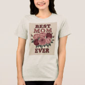 Beste moeder ooit Rozen T-shirts (Voorkant)