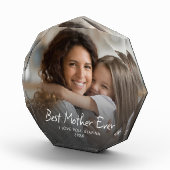 Beste moeder ooit Schattige Modern gepersonaliseer Fotoblokken (Rechts)