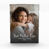 Beste moeder ooit Schattige Modern Keepsake Fotoblokken (Voorkant)