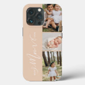 Beste Moeder Ooit Script Moederdag 3 Fotosamenstel Case-Mate iPhone Case (Achterkant)