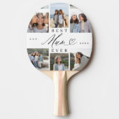 Beste moeder ooit script Moederdag 6 fotocollage Tafeltennisbatje (Voorkant)