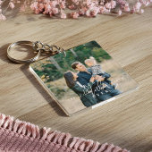 Beste moeder ooit script Moederdag foto Keepsake Sleutelhanger