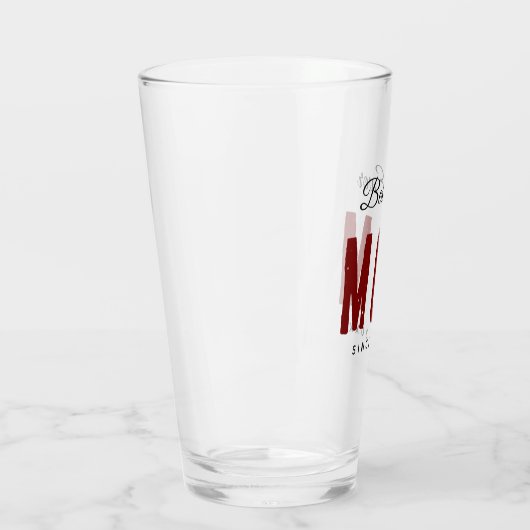 Beste moeder ooit sinds 20XX Modern Simple Preppy Glas (Links)