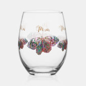 Beste Moeder ooit Stemless wijnglas Zonder Voet (Achterkant)