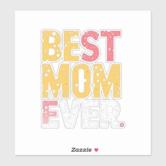 Beste moeder ooit sticker (Vel)