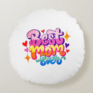 Beste moeder ooit (stijl 1) rond kussen