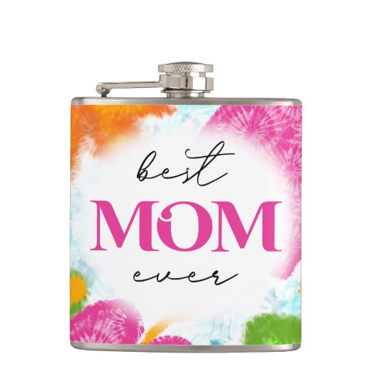 Beste Moeder ooit sublimatie ontwerp Heupfles (Voorkant)