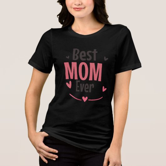 Beste moeder ooit  Tri-Blend shirt (Voorkant)