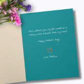 Beste moeder ooit typografie Floral Moederdag Kaart