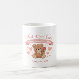 Beste Moeder Ooit Valentijnshart Ansichtkaart Koffiemok