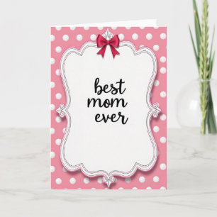 Beste Moeder Ooit Vintage Stijlkaart Kaart