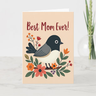 Beste Moeder Ooit Vogel Kunstkaart Kaart