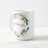 Beste moeder ooit White Roses Moederdag Mok (Voorkant links)