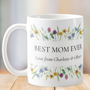 Beste Moeder Ooit Wilde Bloem Bloemstuk Koffiemok