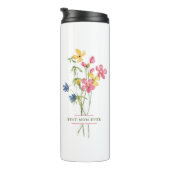Beste moeder ooit Wildflower Boeket Thermosbeker (Geroteerd rechts)