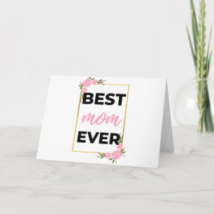 Beste moeder ooit zwart kaart