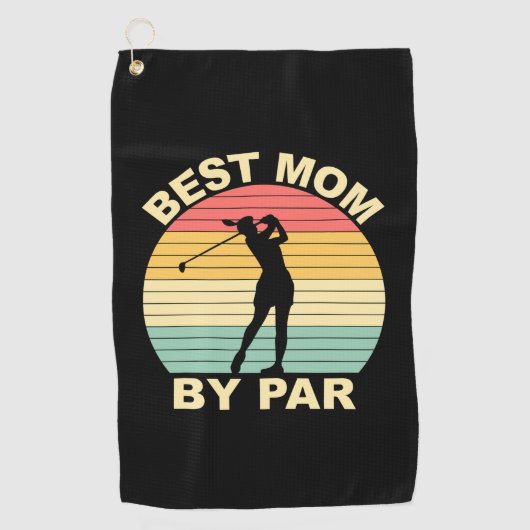 Beste moeder op auto - Golfing Golfhanddoek (Voorkant)
