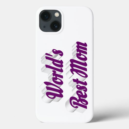 Beste Moeder paarse tekst Case-Mate iPhone Case (Achterkant)