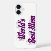 Beste Moeder paarse tekst Case-Mate iPhone Case (Achterkant)