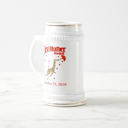 Beste Moeder Prijs Bierpul (Voorkant links)
