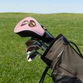 Beste Moeder Roze Harten 2 Kinder Fotocollage Golfheadcover (Insitu)