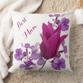 Beste moeder roze tulp bloemenvrolijk moeder's kussen (Deken)